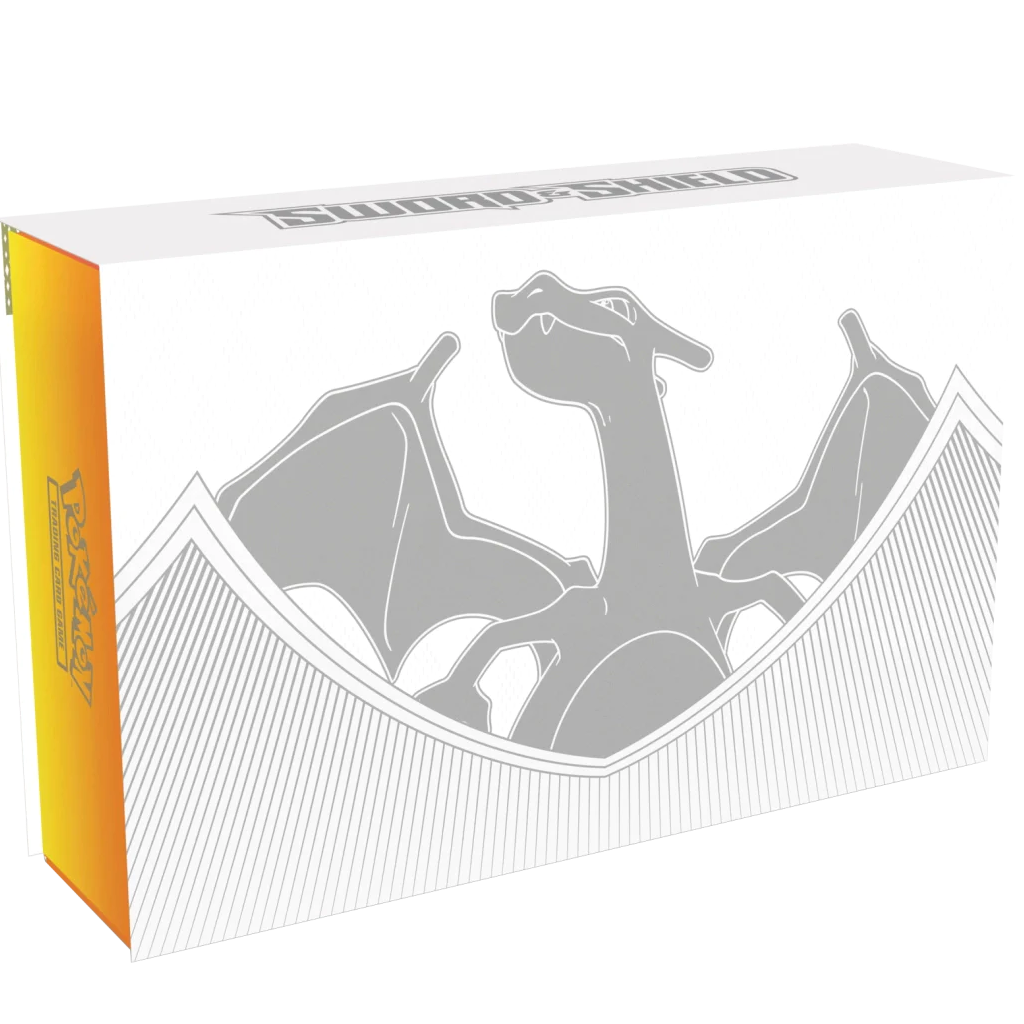 En Pokémon Sword & Shield Ultra Premium Collection (UPC) med Charizard