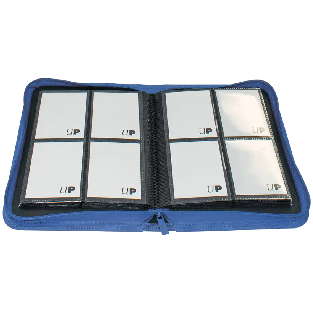 Ultra Pro Vivid 4-Pocket PRO-Binder i blå åpen