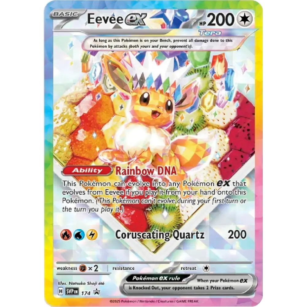 Picture of Prismatic Evolutions Super-Premium Collection Eevee ex promo card