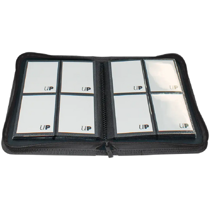 Ultra Pro Vivid 4-Pocket PRO-Binder i sort åpen