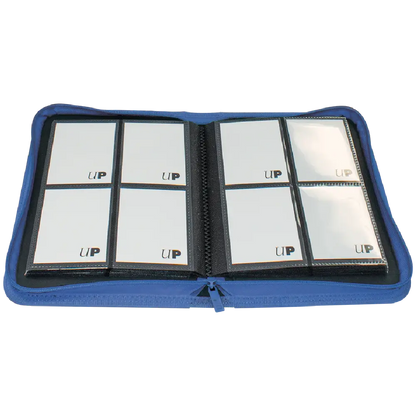 Ultra Pro Vivid 4-Pocket PRO-Binder i blå åpen